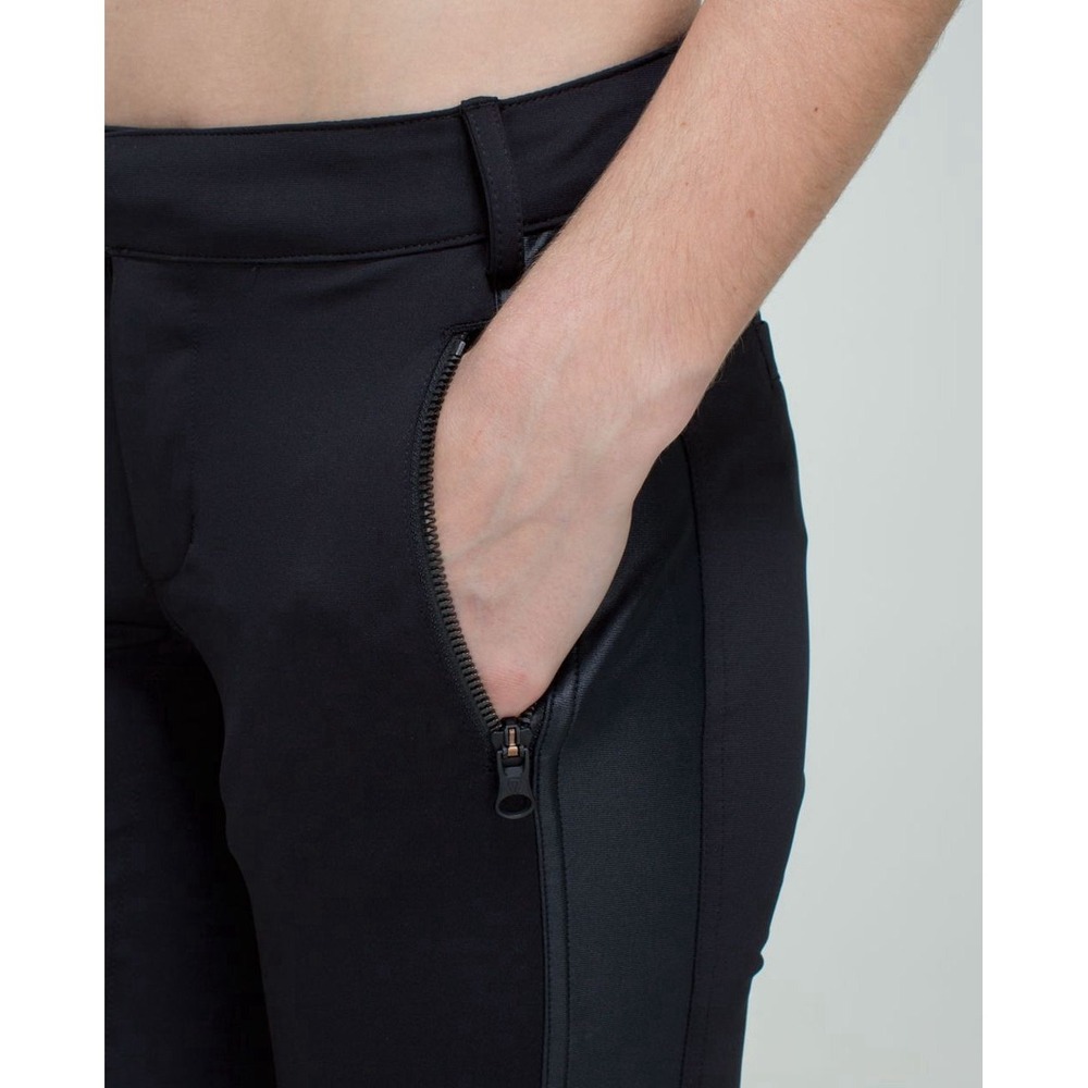Lululemon Here To There Pants Womens 4 Black Tailored Bike To Office Zip Pockets - Picture 7 of 16